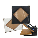 Sanshare Heat Press Covers 15x15/16x20/16x24 for Top and Bottom Platens 2 Piece Set Reusable Teflon Sheets Material (15x15) SANSHARE