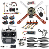 QWinOut DIY FPV Drone Quadcopter 4-axle Aircraft Kit :F450 450 Frame + PXI PX4 Flight Control + 920KV Motor +GPS + AT9 Transmitter + Gimbal Camera Mount QWinOut