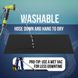 ITSOFT 60 x 38 in - Oil Absorbent Garage Floor Mat and Mechanic Pad - Protects Floor from Spills, Drips, Splashes and Stains | Washable, Cut to Size, Non Slip and Waterproof Backing Layer ITSOFT