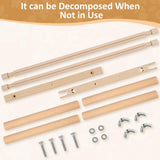 Needlepoint Embroidery Tapestry Scroll Frame, Cross Stitch Frame, Wood Needlework Frame, Quilting Hoop Stand, Needlepoint Frames for Stitching, Needlepoint Holder for Sewing Projects Craft 21.5" x 12" Tzgsonp