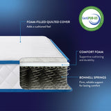 Best Price Mattress 6 Inch Bonnell Spring Hybrid Mattress, Tight Top, Certified Safe Foams & Fabric, Mattress in a Box, Twin Best Price Mattress