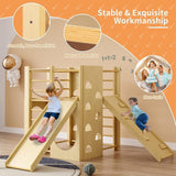 10-in-1 Indoor Jungle Gym, Wooden Montessori Indoor Playground, Toddler Jungle Gym for Kids, Easy Assembly, Safe & Sustainable WUKHG