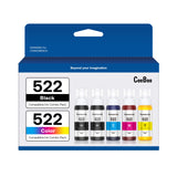 522 High Capacity (5 Bottles) Refill Ink Bottle Replacement for Epson Compatible 522 Ink Refill Bottles (Not Sublimation Ink) Use for EcoTank ET-2803 ET-2800 ET-2720 ET-4800 Printer CEEBOO