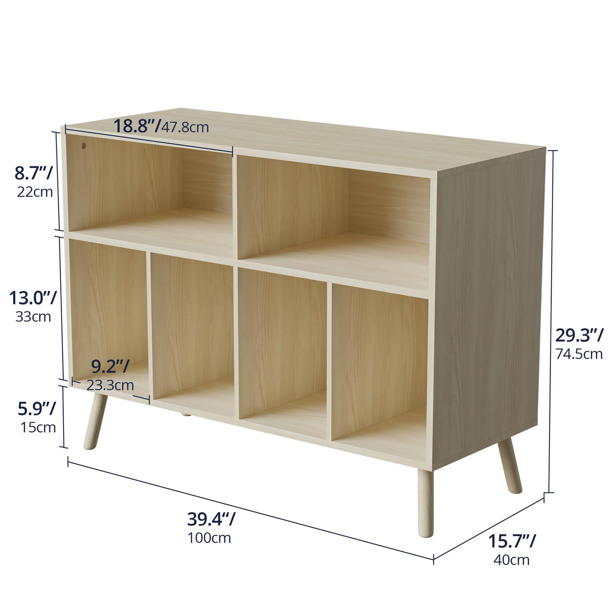 Cozy Castle Record Player Stand, Turntables Stand with Vinyl Record Storage Holds up to 350 Albums, Record Stand Table for Bedroom, Living Room, Office, Oak Cozy Castle