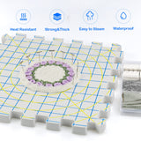 LAMXD Blocking Mats for Knitting - Extra Thick Blocking Boards with Grids with 22PCS Knitting blockers and 100 T-pins for Needlework or Crochet - Pack of 9 LAMXD