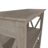 Bush Furniture Key West 6 Cube Bookcase in Washed Gray, Small Organizer for Home Office, Living Room, and Entryway Bush Business Furniture