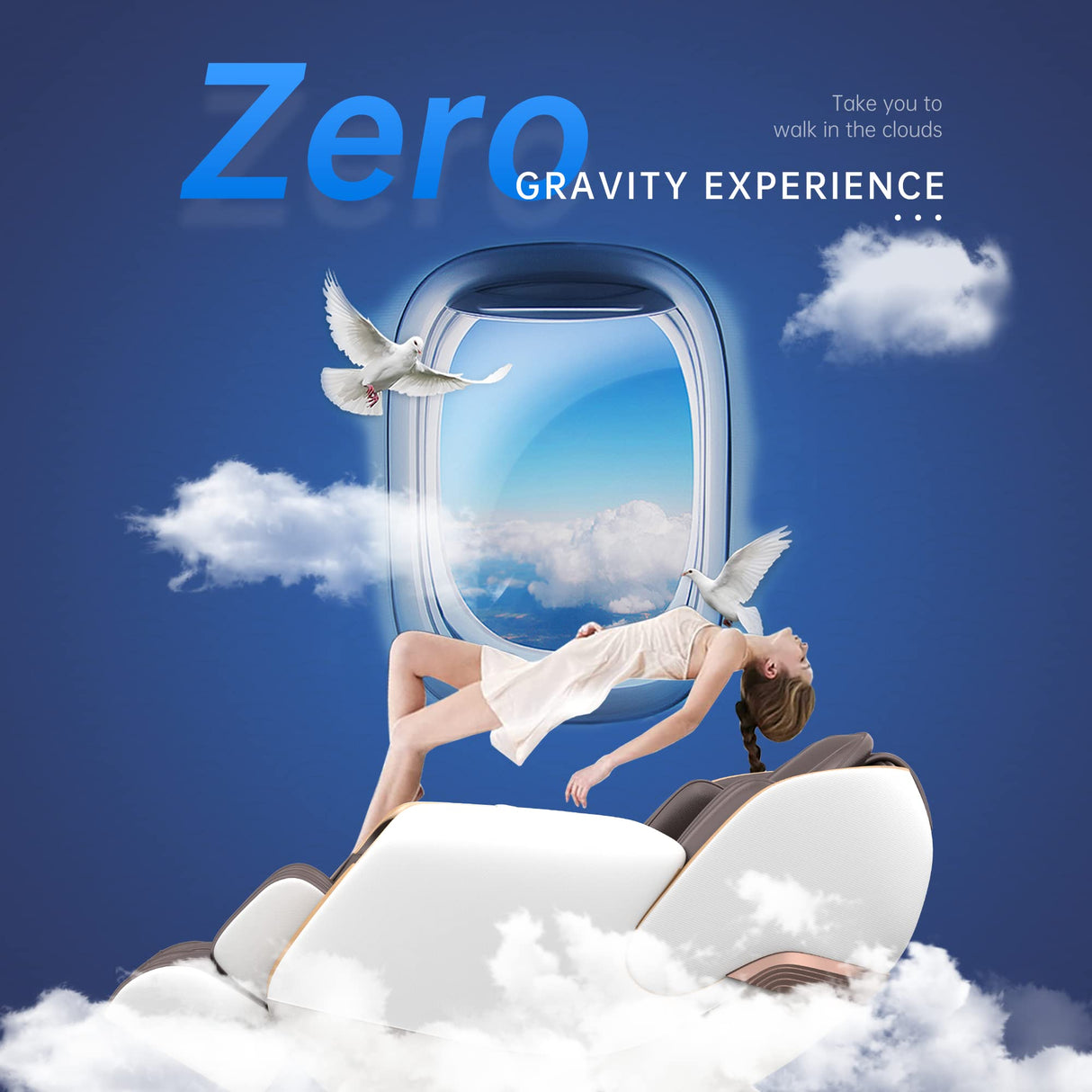 Real Relax Massage Chair Full Body, Zero Gravity SL Track Shiatsu Recliner with Shortcut Key, PS3100(Brown) Real Relax