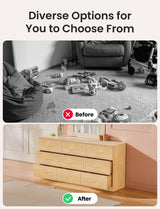 Miscoos 9 Drawer Dresser, 62.9" Large Deep Chest of Drawers,Wooden Dresser Storage Cabinet with 9 Drawers for Bedroom, Long Natural Dressers for Living Room, Hallway,Nursery Miscoos