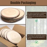 JILTWO 12Pcs 7-8 Inch Unfinished Wood Slices, Wood Rounds Cookies for Crafts, Rustic Wood Circles & Slabs, Wooden Discs for Tables Decor- Perfect for Centerpieces, Art Projects and Rustic Weddings JILTWO
