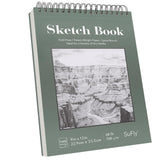 SuFly Sketch Book 9x12, Drawing Paper Pad,100 Sheets, Top Spiral Sketch Pad, 68lb/100gsm Sketchbook for Kids, Art Supplies for Adults, White. SuFly