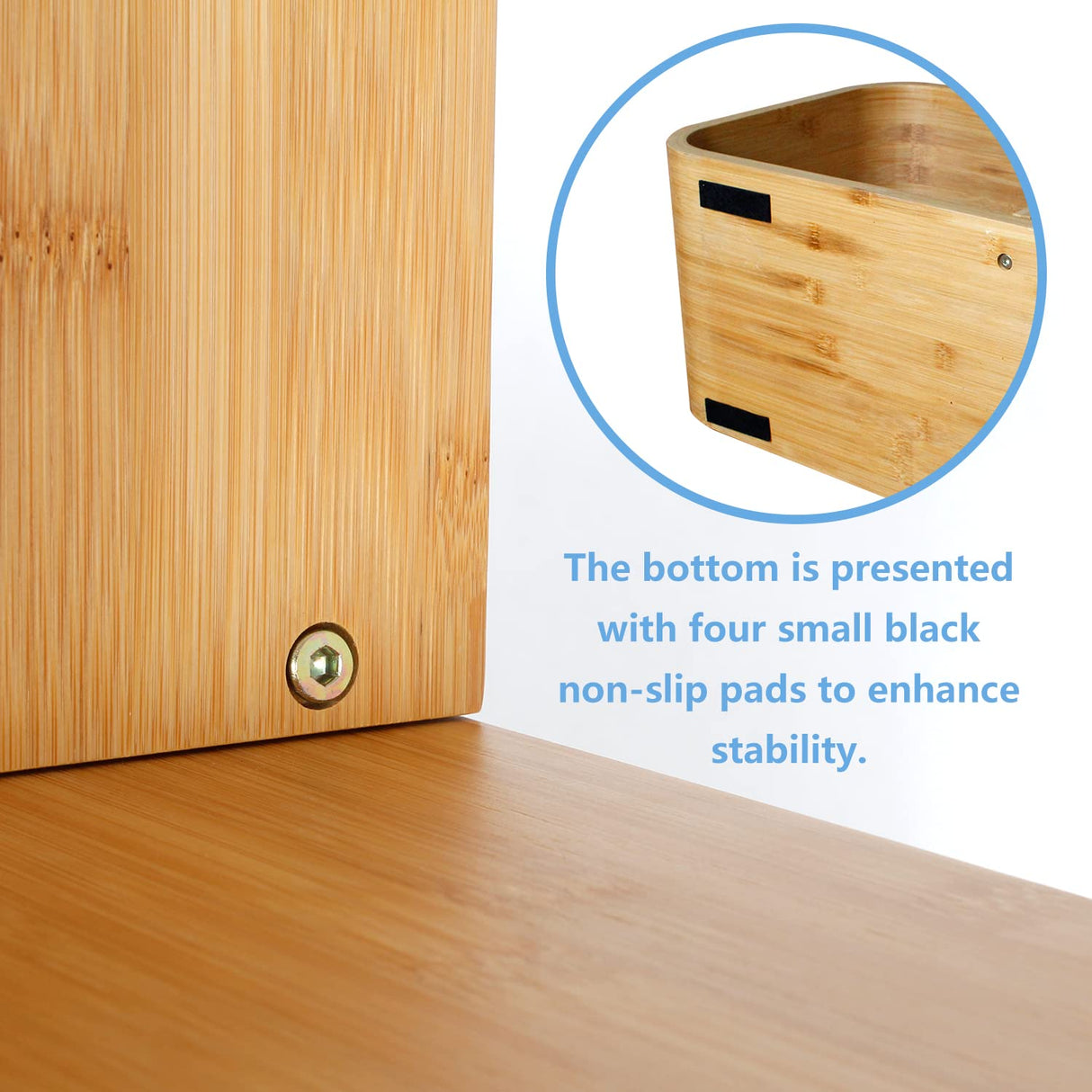 5-Tier S-Shaped Geometric Modern Bamboo Bookshelf, Large Capacity Creative Display Curved Rack Free-Standing Bedside Table 2 in 1 Bookcase Storage CDs, DVDs Book Shelf for Home, Office, Living Room briteman