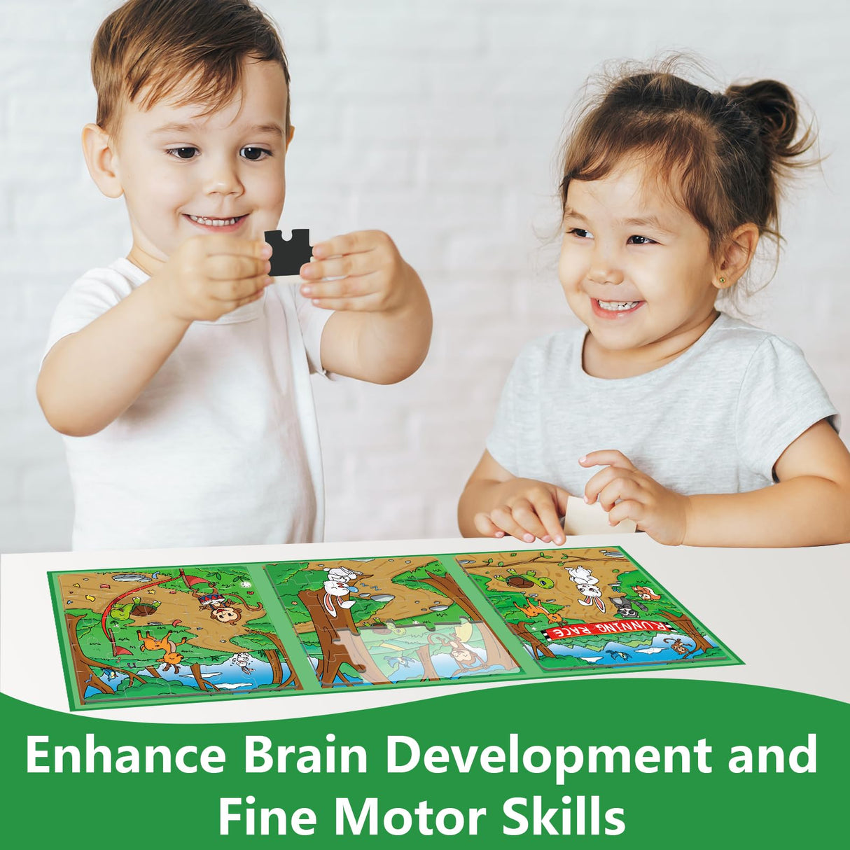 Quilinz Jigsaw Puzzles,Magnetic Animal Puzzles for Toddlers Age 4-6,Sequence Cards for Kids 3-5,Story Telling Cards,Airplane Car Road Trip Activities,Toddler Travel Activities,Preschool Learning Toys Quilinz