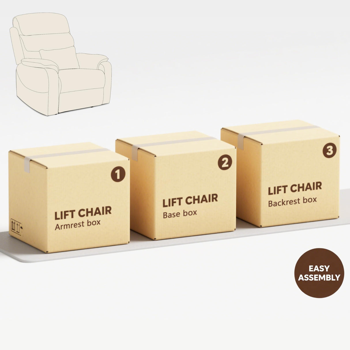 JIKFRIMA Power Lift Recliners Chairs for Elderly Adults Lay Flat Recliner with Heat & Massage, Wireless Charging Device, USB Ports, Cup Holder, Lumbar Pillow, 400Lbs (Velvet Fibric,Beige) JIKFRIMA