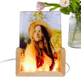 Sublimation Acrylic Blank - 3D LED Light Lamp Base & Photo Frame Panel for Heat Transfer | Customizable Acrylic Frame for Home, Bedroom, and Nightstand Decor WoodArtSupply