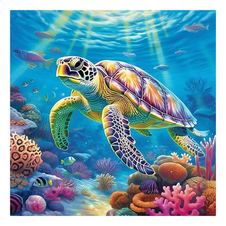 Sea Turtle Diamond Painting Kits for Adults, Sea Turtle Diamond Art Kits for Adults, DIY 5D Diamond Painting Kits for Beginners Home Wall Decor Gift Mandun