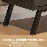 Bestier 80 Inch Black Rattan TV Stand with Storage for 85 Inch TV, 4-in-1 Mid Century Modern Entertainment Center with LED Lights, Doors and Adjustable Glass Shelves for Living Room Bestier