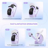 AKEYDIY Auto Hat Heat Press Machine for Caps, Automatic Release & Press, Automatic Hat Press, Heat Press Machine for Caps T-Shirts Bags, DIY Sublimation (Purple) AKEYDIY