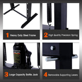 20 Ton Hydraulic Shop Press with Press Plates Adjustable Working Table H-Frame Garage Floor Press Including Bending Straightening Pressing Components Floor Stand Jack for Gears and Bearings Tzou