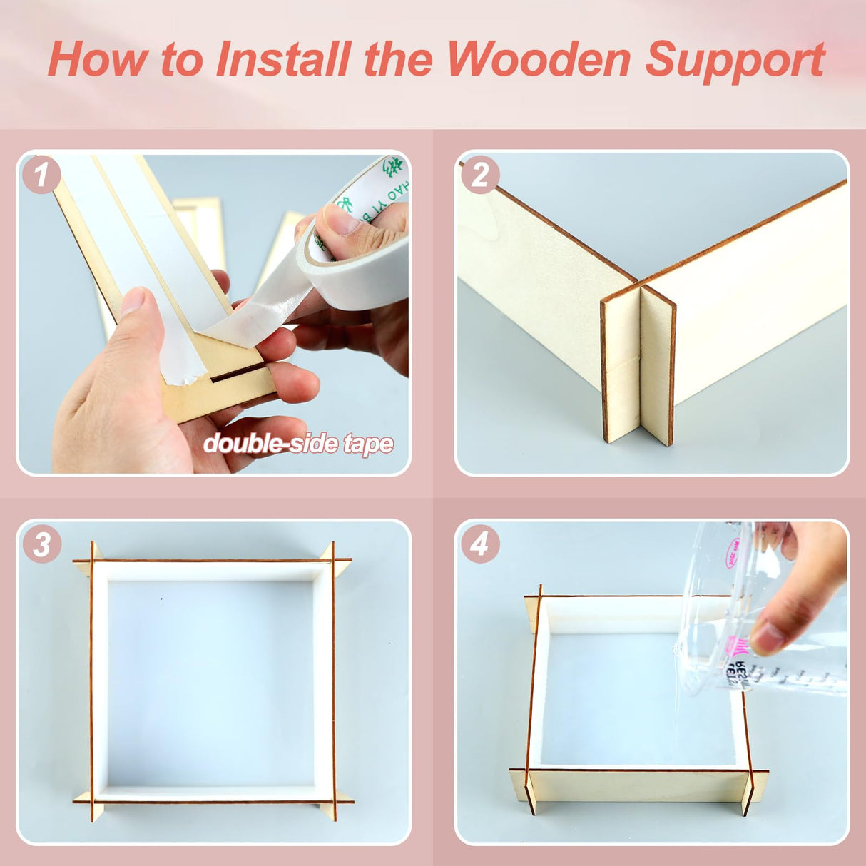 LET'S RESIN 8Pcs Resin Molds Silicone,Deep Epoxy Resin Molds for Flower Bouquet Preservation,Large Silicone Molds for Resin Casting Craft Including Square Hexagon Heart Resin Mold LET'S RESIN