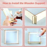 LET'S RESIN 8Pcs Resin Molds Silicone,Deep Epoxy Resin Molds for Flower Bouquet Preservation,Large Silicone Molds for Resin Casting Craft Including Square Hexagon Heart Resin Mold LET'S RESIN