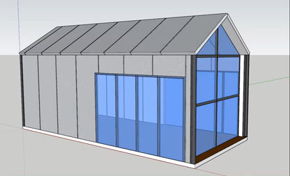 20 Ft Tiny Prefab House to Live in 1 Bathroom, 1 Bedroom & 1 Kitchen- for Small Family