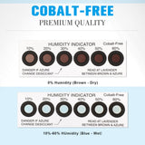 Jetec 70 Pcs 3D Filament Storage Bags Vacuum Bag Kit, Include 50 Reusable Vacuum Seal Bags 30 x 34 cm 3D Printer Filament Bags and 20 Cobalt Free Humidity Indicator Card for Keeping Filament Dry Jetec