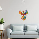 Phoenix Diamond Art Hanging Kits for Adults, Diamond Painting Pendant Kits, DIY Acrylic 5D Special Shaped Crystal Diamonds Gem Art Painting Ornament for Home Wall Decor Gift 8x8 Inch Genius maker