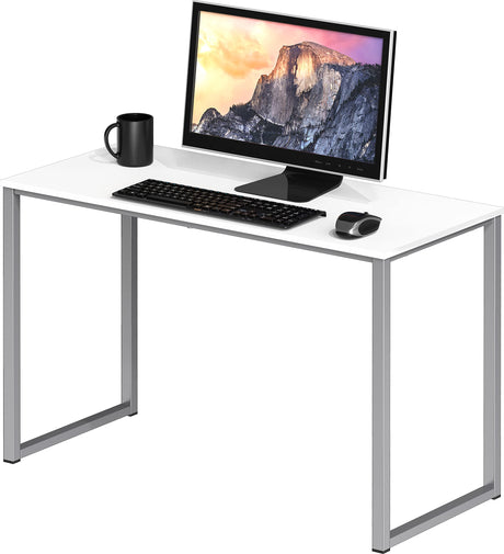 SHW Home Office 32-Inch Computer Desk, White SHW