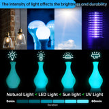 SUNLU Glow in The Dark PLA Filament, Neatly Wound Luminous PLA 3D Printer Filament 1.75mm Dimensional Accuracy +/- 0.02mm, Fit Most FDM 3D Printers, 1kg Spool (2.2lbs), (Blue PLA, Glow Blue) SUNLU