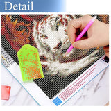 JFYHAB Tiger Diamond Painting Kits-Taichi Tiger Diamond Painting Kits for Adults,5D DIY Full Drill Dragon Diamond Art for Home Wall Decor 12x12inch JFYHAB