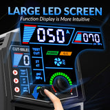 GZ GUOZHI Plasma Cutter, [Large LED Display] 50Amps Cutter Machine with 110/220V Dual Voltage DC Inverter IGBT 1/2 Inch Clean Cut Post Flow and 2T/4T, for Beginners DIY GZ GUOZHI