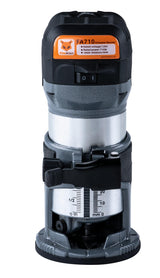 FoxAlien 1HP 710W 65mm Diameter Compact Palm Router for CNC Woodworking,6 Variable Speeds Max 30000 R/MIN Wood Trimmer with 1/4” Collect (110V) FoxAlien