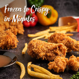 DEIME Air Fryer 3 Qt, Small Airfryer Digital Space Saving Compact, Bake, Reheat, Roasts for Quick Easy Meals, Mini Compact & Quiet, Nonstick & Dishwasher Safe Basket (Black) deime