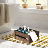 ROSOS Wooden Crates, Farmhouse Wood Crates for Storage with Handles, Solid Wooden Crates for Display, Durable Wooden Crate Box, Handmade Wooden Box, Wooden Crates for Decor, 2 Pack, Brown ROSOS