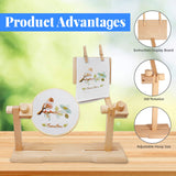 SolidGnik Embroidery Stand, Adjustable Embroidery Hoop Holder, Cross Stitch Stand with Embroidery Kit and 3PCS Embroidery Hoops SolidGnik