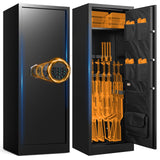 ANXINWEI 10-12 Gun Safe, Large Gun Safe for Rifles and Pistols, Quick Access Rifle Safe for Home, Dual Alarm Gun Cabinets for Rifles and Shotguns, Long Shotgun Safe with Mute Mode ANXINWEI