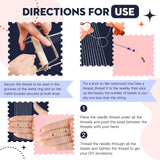 INDIVSHOW Adjustable Bead Loom,Seed Bead Loom Kit Includes Thread,Beading Needles, 8000 Grains Czech Beads,Calipers, Thimble,Yarn Scissors for Adults Kit,Bracelet Making Kit INDIVSHOW