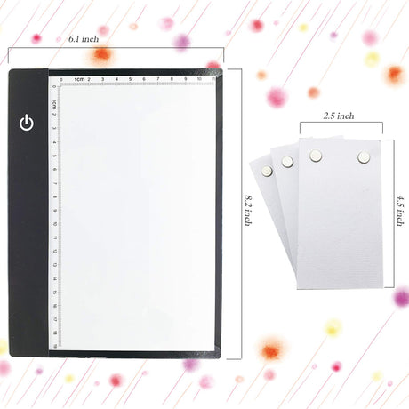 Canvall Flipbook Set for Drawing and Tracing Animation, Include: A5 LED Light Box, 540 Pages Animated Loose-Leaf Paper, 2 HB +12 Colored Drawing Pencils, Pencil Sharpener, Eraser and Screwdriver Canvall