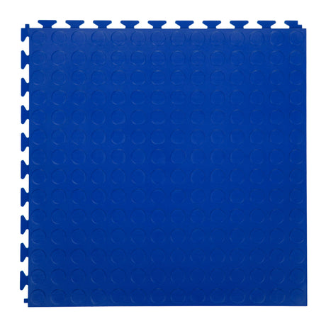 FlooringInc's 4.5mm Flex Nitro Hidden Interlocking Garage Floor Tiles, Flexible PVC Garage Tiles Flooring for a Stronger & Safer Garage, Workshop or Shed, Coin, Shelby Blue, 8 Tiles (20.5"x20.5") IncStores