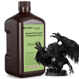 ELEGOO Standard Plant-Based 3D Printer Resin with Low Odor and High Precision, 405nm UV Curing Resin for Mars Saturn Jupiter MSLA DLP LCD 3D Printing - Black 2000g ELEGOO