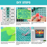 MAXBYE Sunrise Diamonds Painting Kits for Adults, Ocean Wave Diamond Art Kits for Adults, DIY 5D Full Round Drill Diamond Art Painting Gem Art Kits for Home Wall Decor 12x12inch MAXBYE