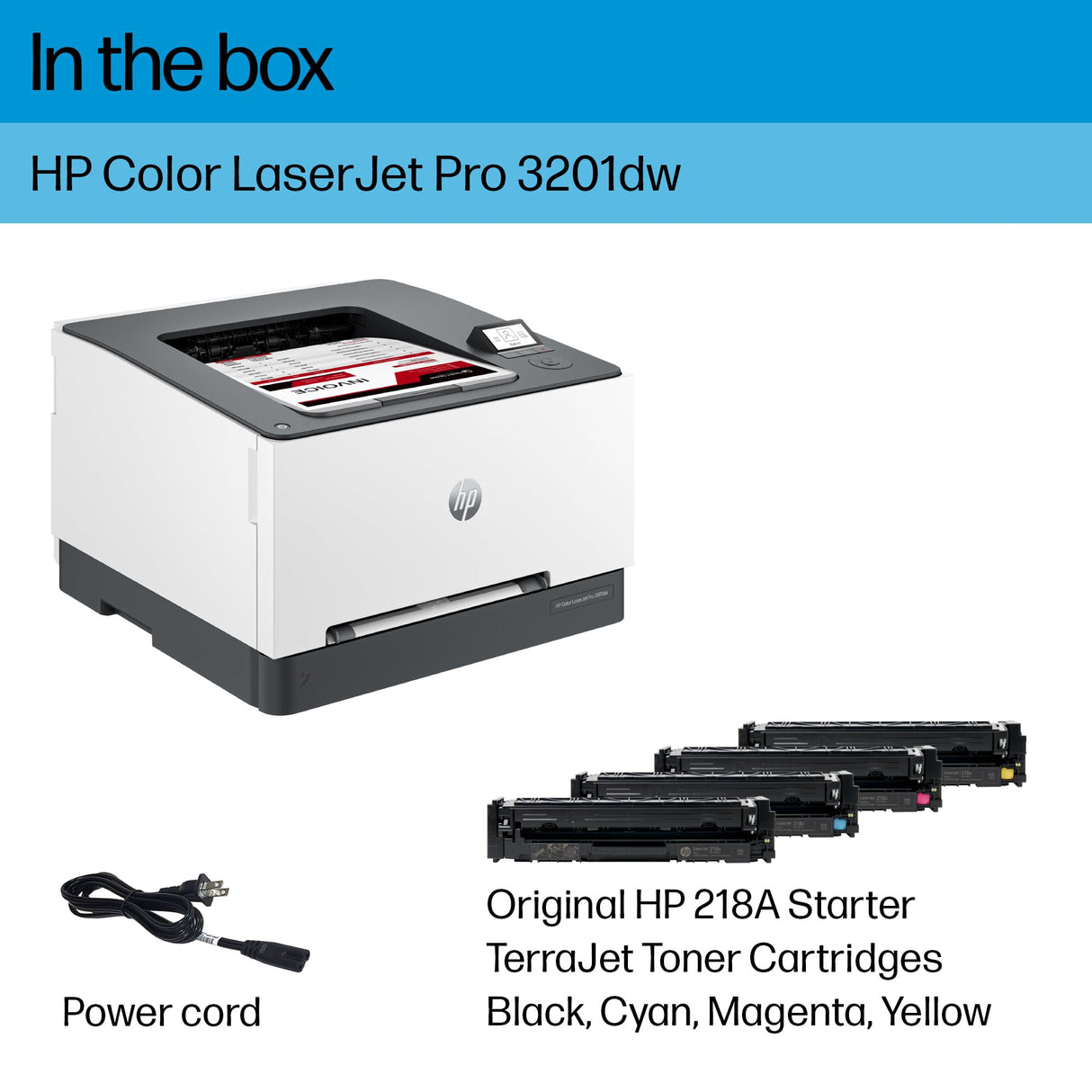 HP Color Laserjet Pro 3201dw Wireless Color Laser Printer, Office Printer, Duplex, Best-for-Office (499Q9F) HP