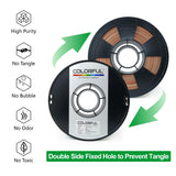 COLORFUL Wood Grain PLA 3D Printer Filament 1.75mm, Dual Color Filament with 20% Wood Fiber, 3D Printing PLA Filament Wood Grain Filament, 1kg Spool (2.2 lbs),Dimensional Accuracy +/- 0.05 mm colorful