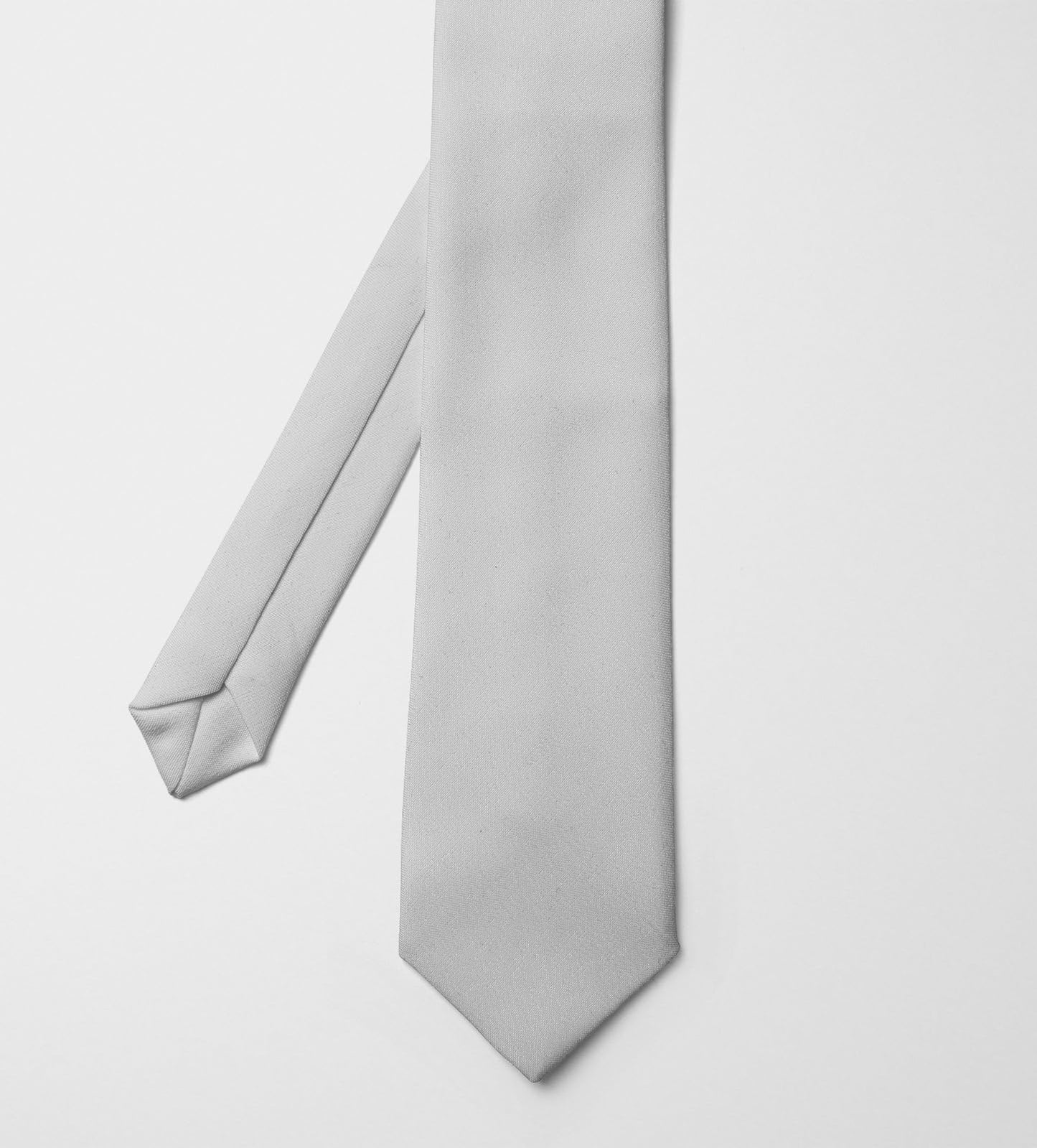 SEVENHEAD White Solid Color Ties 3.15 Inch (8CM) for Men Pure Color Satin Neckties Formal Mens Ties Wedding Businesss