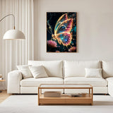 Butterfly Diamond Art Kits for Adults, 5D Butterfly Diamond Painting Kits for Beginner, DIY Aniamal Gem Art Dots for Adults, Perfect for Home Wall Decor 12x16 Inch GEEHEIY