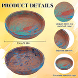 WEBEEDY DIY Water Marble Painting Kit for Adults,2 Sets 5.12 Inch DIY Tray Marbling Paint Art Kit with Instruction for Beginners Creative Arts and Crafts Marbling Paint Kits Wedding Mother's Day Holiday Gift WEBEEDY