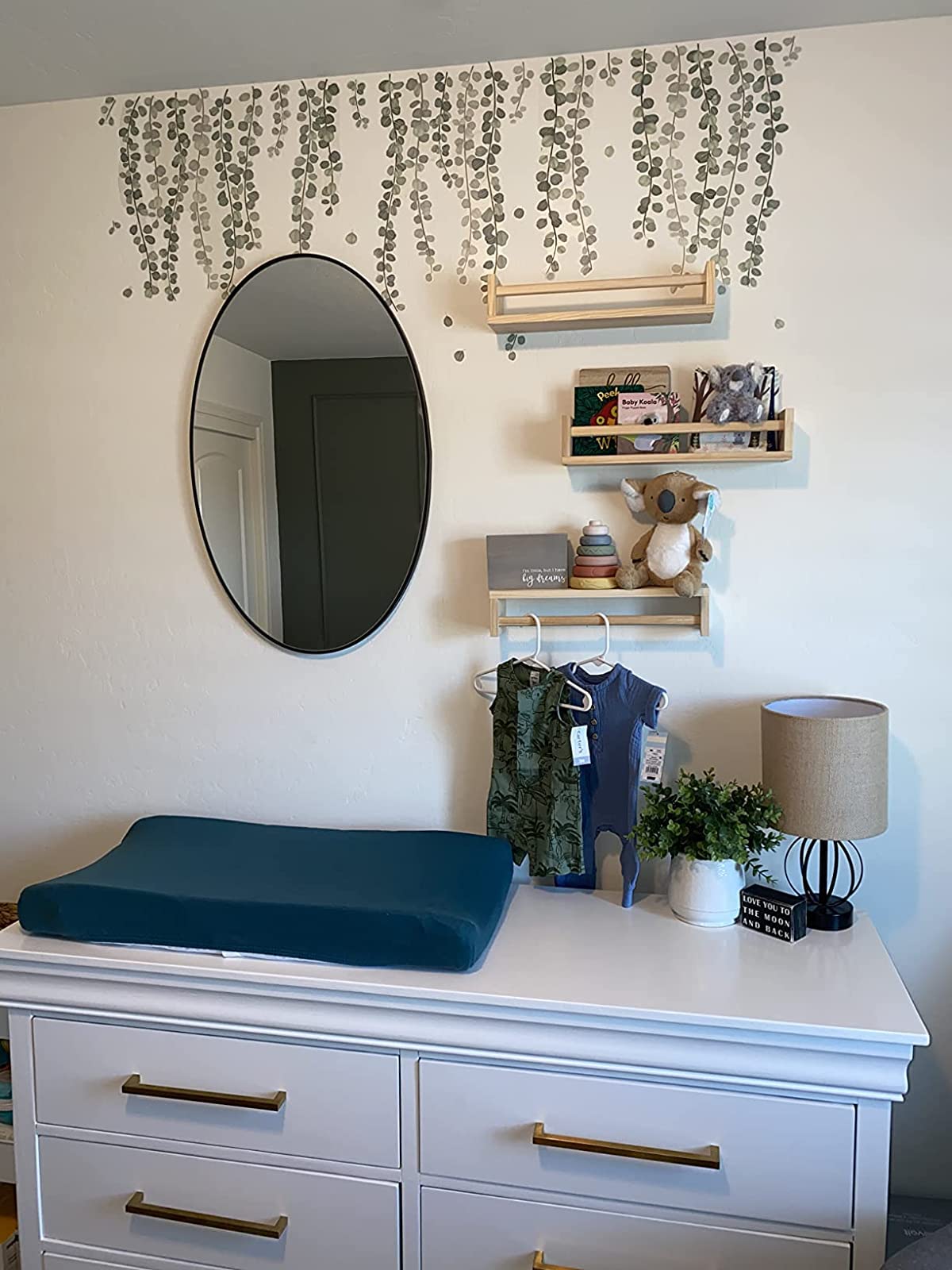 Burlywood Floating Shelves Set of 4 - 15.7 Inch Versatile Kids Bookshelf for Home Décor Gneric