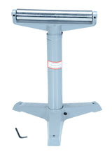 Vestil STAND-H 14" Horizontal Deluxe Roller Stand, 23" - 38-1/2" Height, 1760 lbs Capacity, Light Blue Vestil