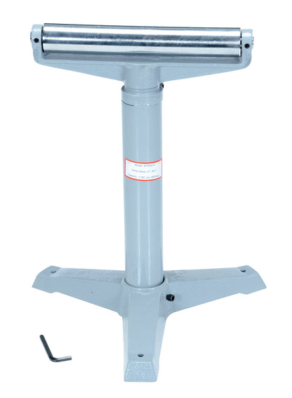 Vestil STAND-H 14" Horizontal Deluxe Roller Stand, 23" - 38-1/2" Height, 1760 lbs Capacity, Light Blue - WoodArtSupply