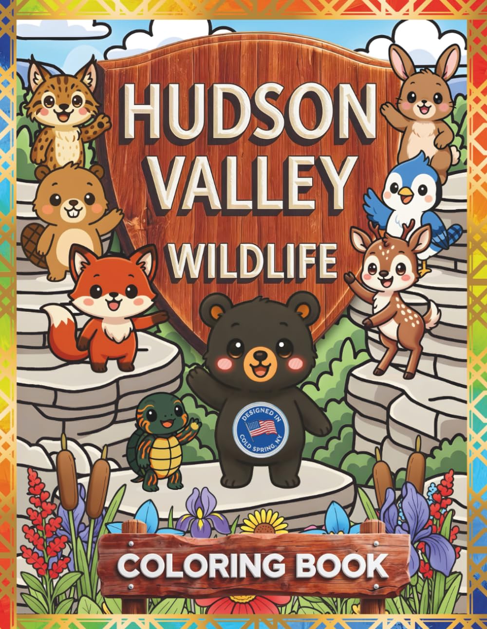 HUDSON VALLEY WILDLIFE - COLORING BOOK (WILDLIFE & NATURE SERIES) Majosta